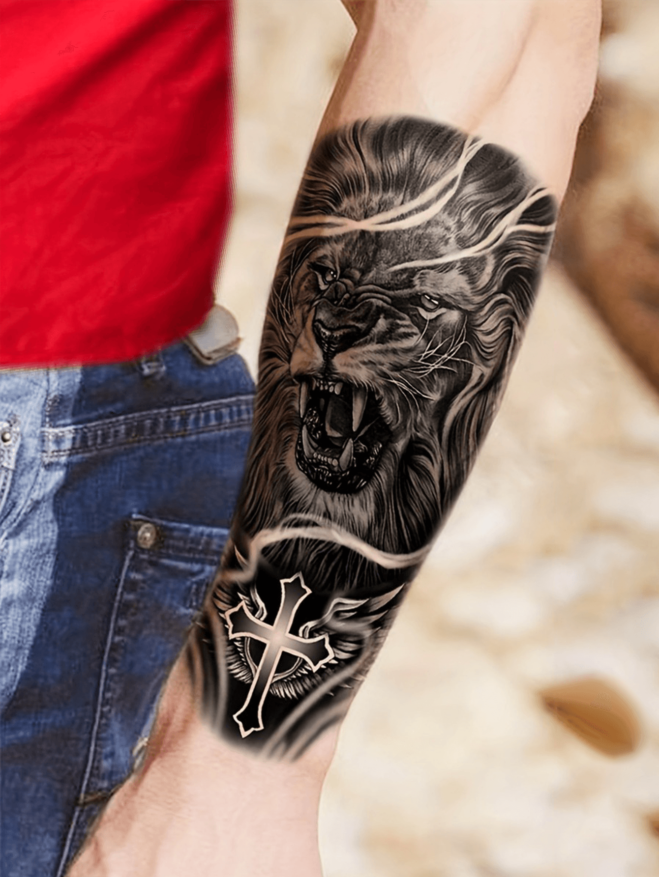 Animal and Skull Tattoo Patch